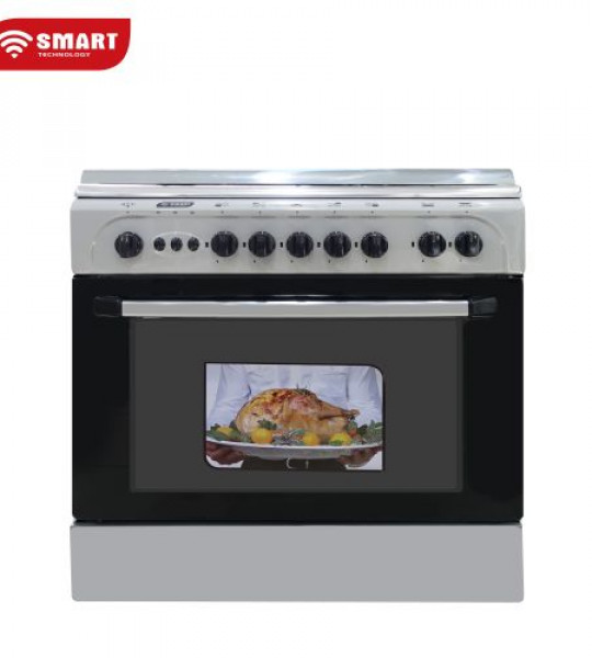 CUISINIERE SMART 5 FEUX SILVER 80X60 EGYPT - STT-5580F - Gros électroménager