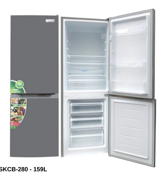 SKYLINE REFRIGERATEUR COMBINE - SKCB-280 - 159L - GRIS - SKCB-280 - Gros électroménager