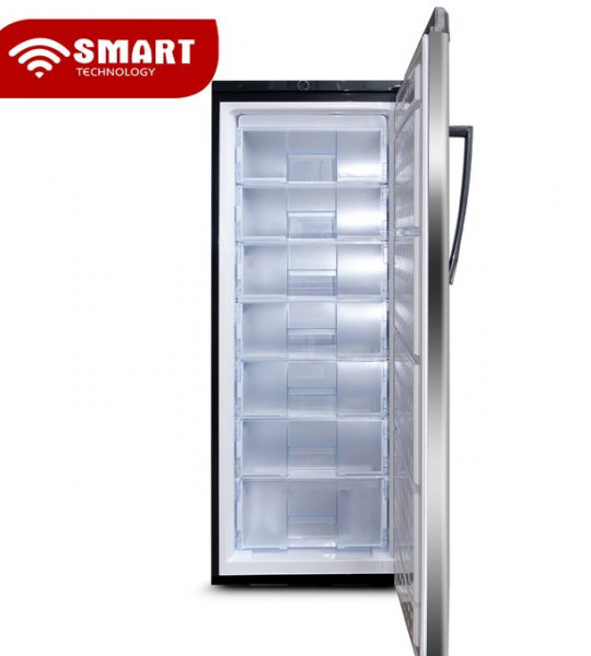 CONGELATEUR DEBOUT 258L 7 TIROIRS GRIS