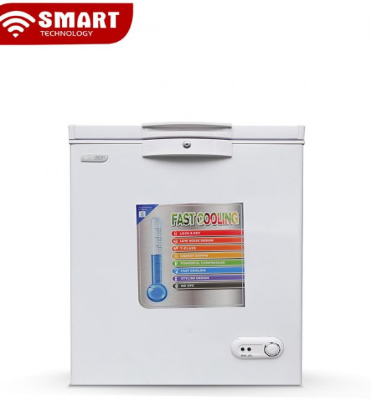 SMART TECHNOLOGY CONGELATEUR AVEC VITRE  A L'INTERIEUR  STCC-230V - 197 L - BLANC - STCC-230V - Gros électroménager