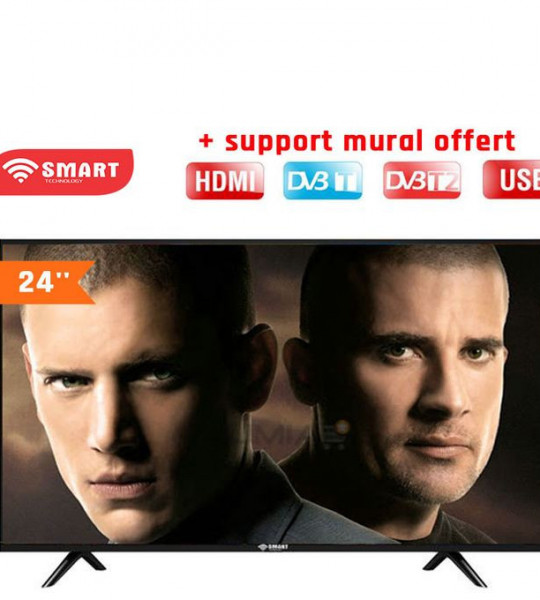 SMART TECHNOLOGY TV LED HD - 24" ANALOGUE - STT-2418AK - REF: TV LED - 24 Categorie: TV . Sous-Catégorie: TV SMART - Télévisions